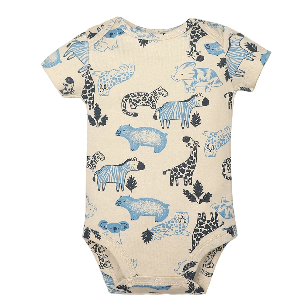 5PCS Baby Cotton Bodysuits
