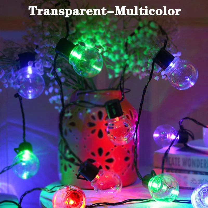 G50 LED Bulb String Lights – Solar Ambient Fairy Lights