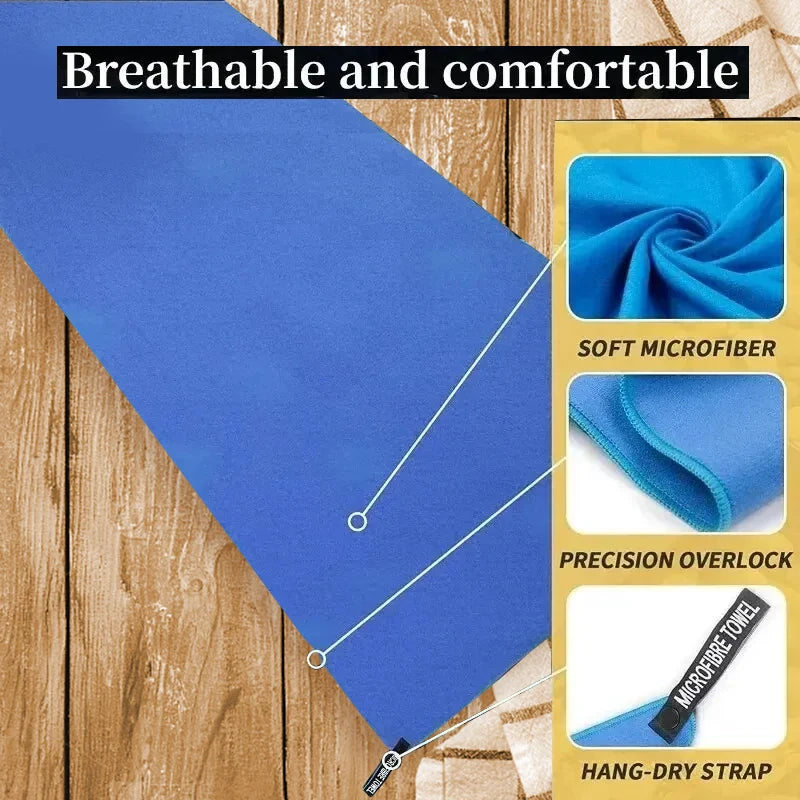 Quick-Dry Sports Towel 40x80cm – Gym, Swimming, Camping, Fitness