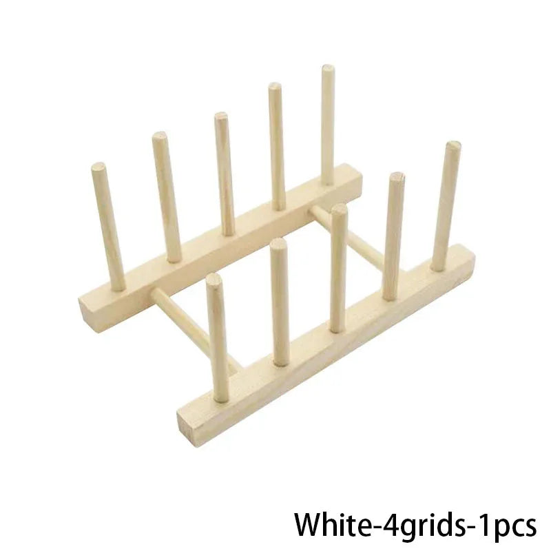 Wooden Dish Drying Rack with Drainboard – Kitchen Storage Organizer