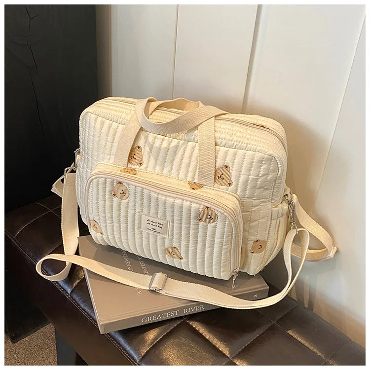 Large Mommy Diaper Bag – Shoulder & Crossbody Travel Organizer