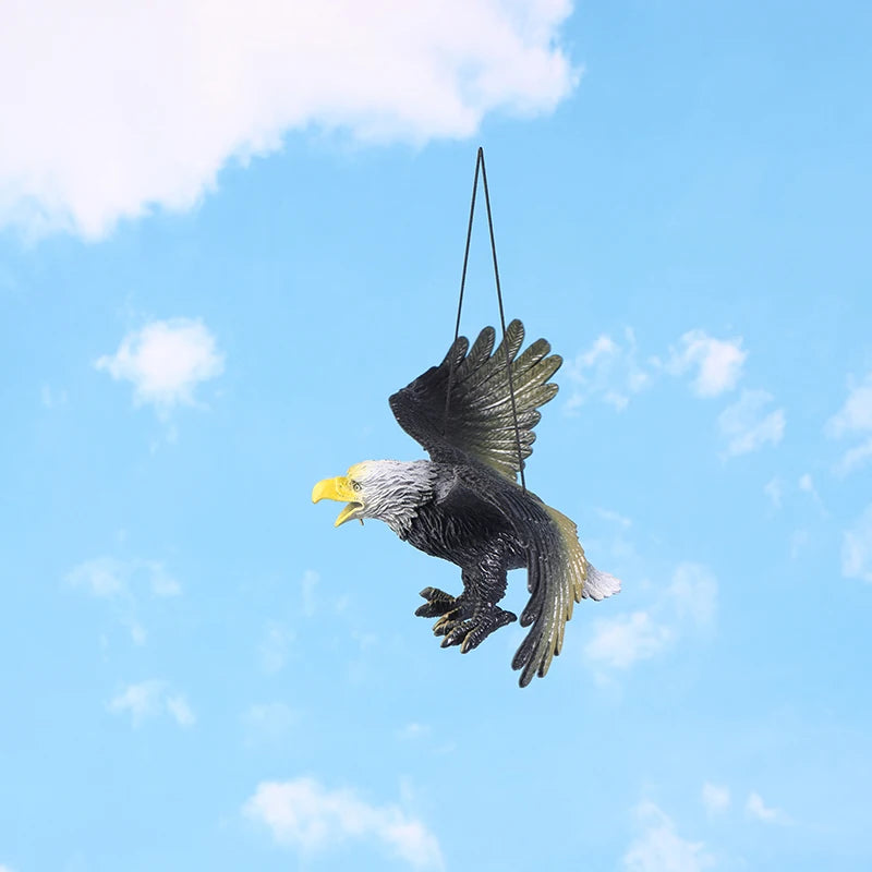 Outdoor Eagle Figurine – Hanging Bird Deterrent Decoy