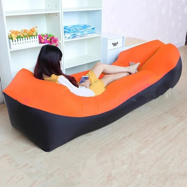 Inflatable Air Sofa Bed – Portable Outdoor Lazy Lounger 240x70cm