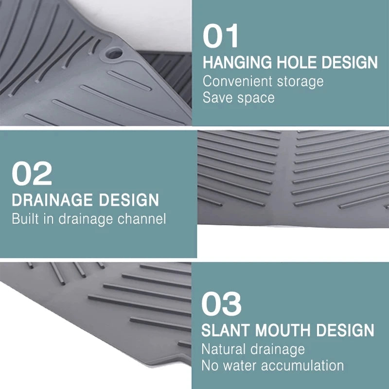 Silicone Drain Mat – Bar & Kitchen Sink Insulation Pad