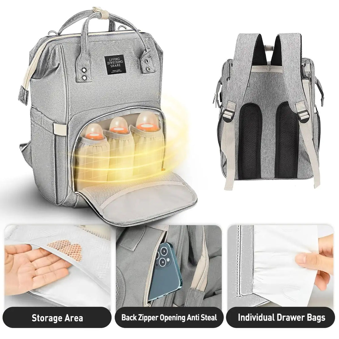 Waterproof Mummy Diaper Backpack