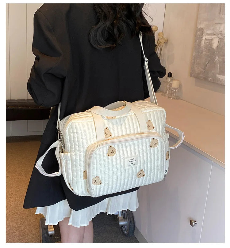 Large Mommy Diaper Bag – Shoulder & Crossbody Travel Organizer