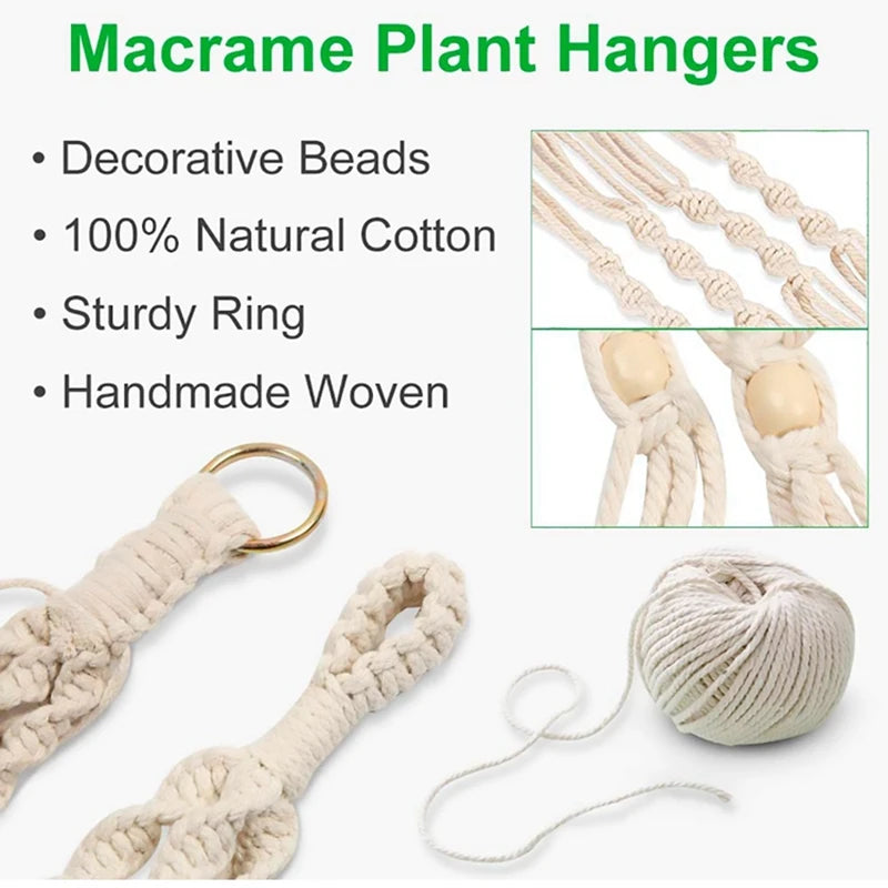 Handmade Macrame Plant Hanger – Hanging Flower Pot Planter