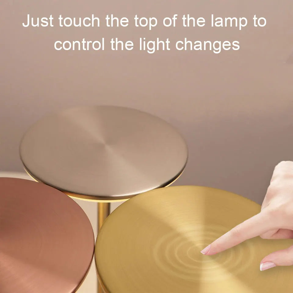 LED Touch Sensor Table Lamp – USB Rechargeable Night Light