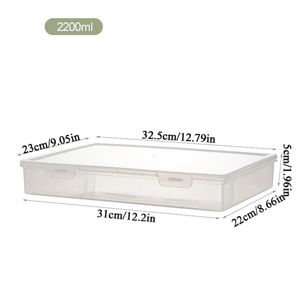 Clear Plastic Document Organizer Storage Box