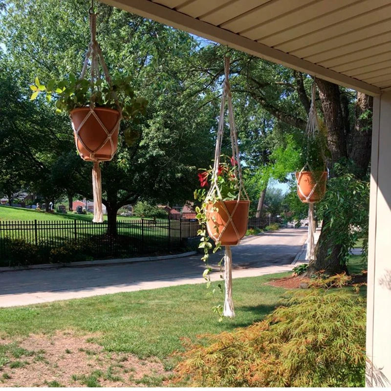 Handmade Macrame Plant Hanger – Hanging Flower Pot Planter