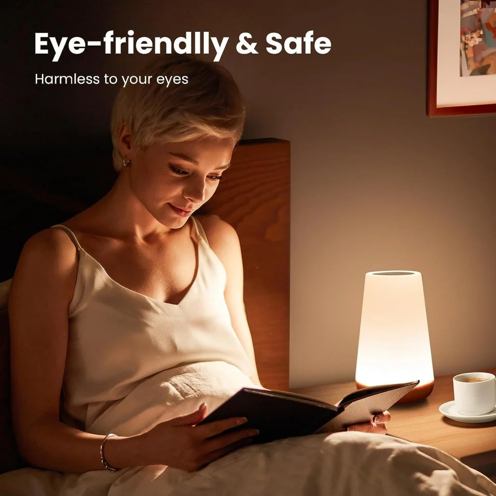 USB Rechargeable Touch Lamp – Dimmable RGB Night Light