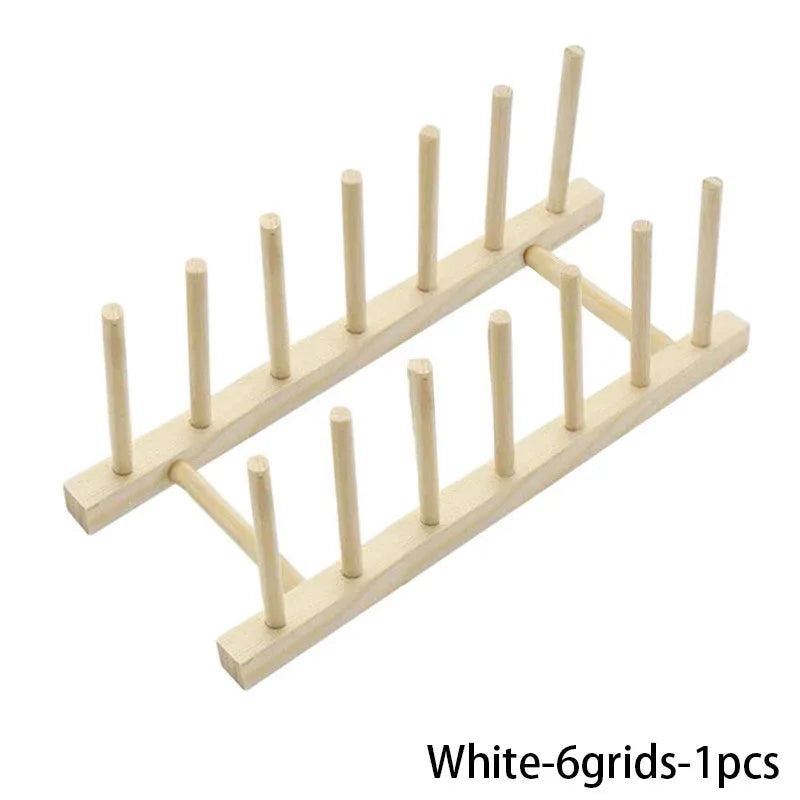 Wooden Dish Drying Rack with Drainboard – Kitchen Storage Organizer
