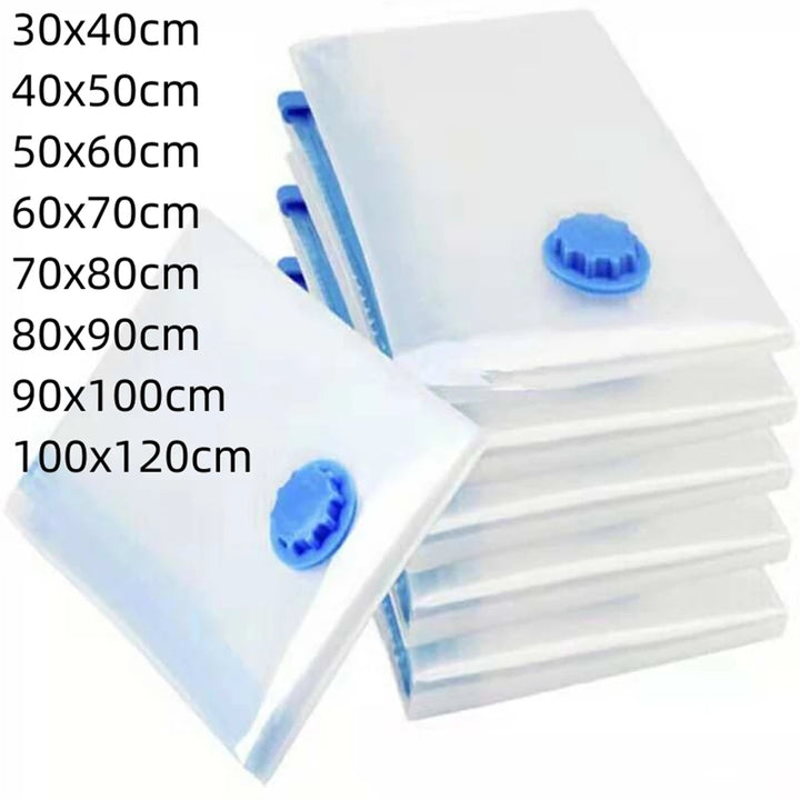 Vacuum Storage Bags with Valve – Large Space-Saving Clothes Organizer