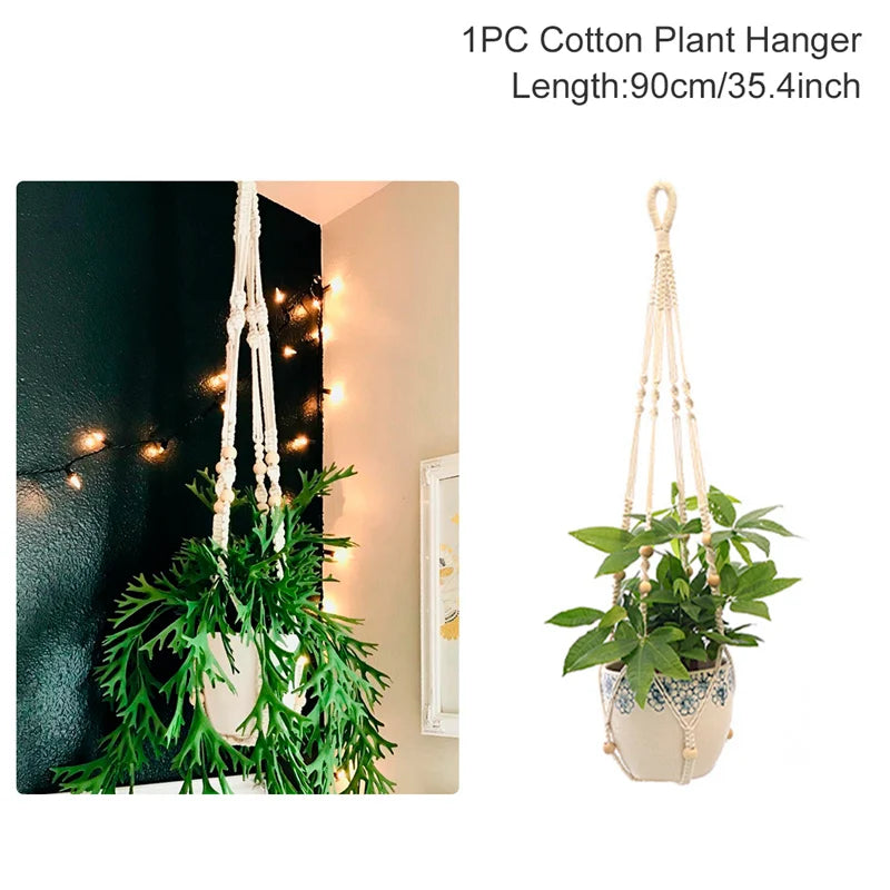 Handmade Macrame Plant Hanger – Hanging Flower Pot Planter
