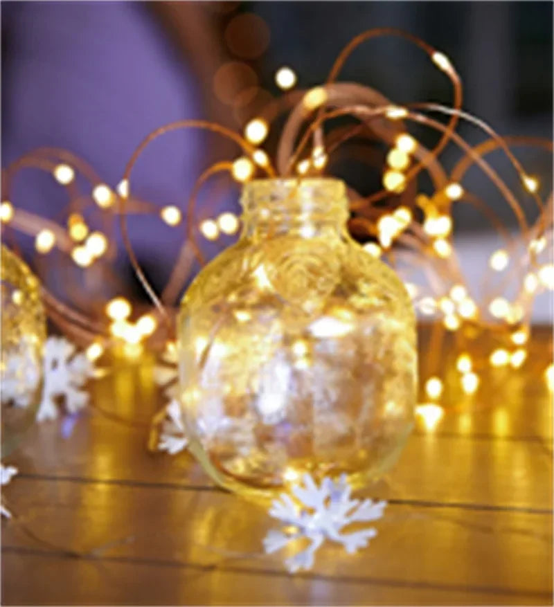 20m USB LED String Lights – Warm White Fairy Lights for Decor