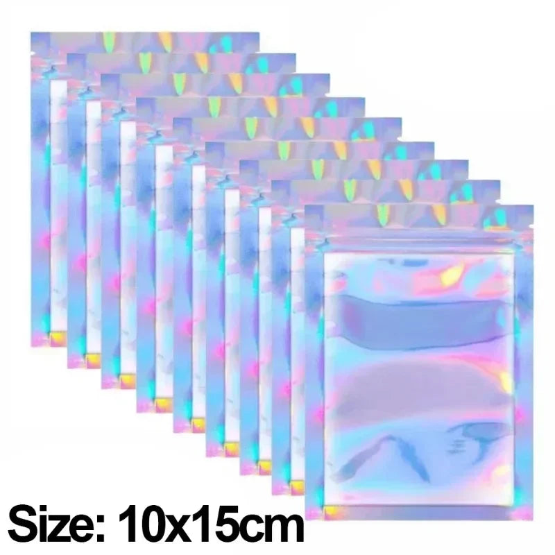Holographic Resealable Plastic Packaging Bags