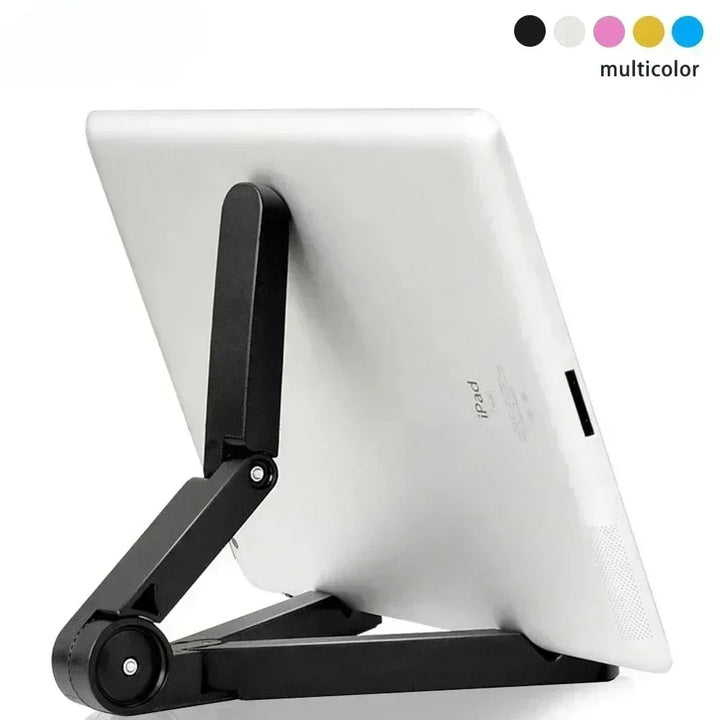 Foldable Tablet Stand Holder – Adjustable Angle, Universal for iPad & Phones