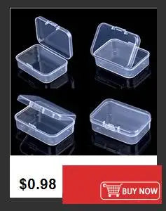 Clear Plastic Organizer Box – 24/28 Grid Jewelry & Craft Storage