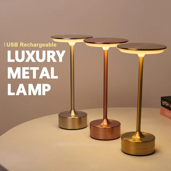 LED Touch Sensor Table Lamp – USB Rechargeable Night Light