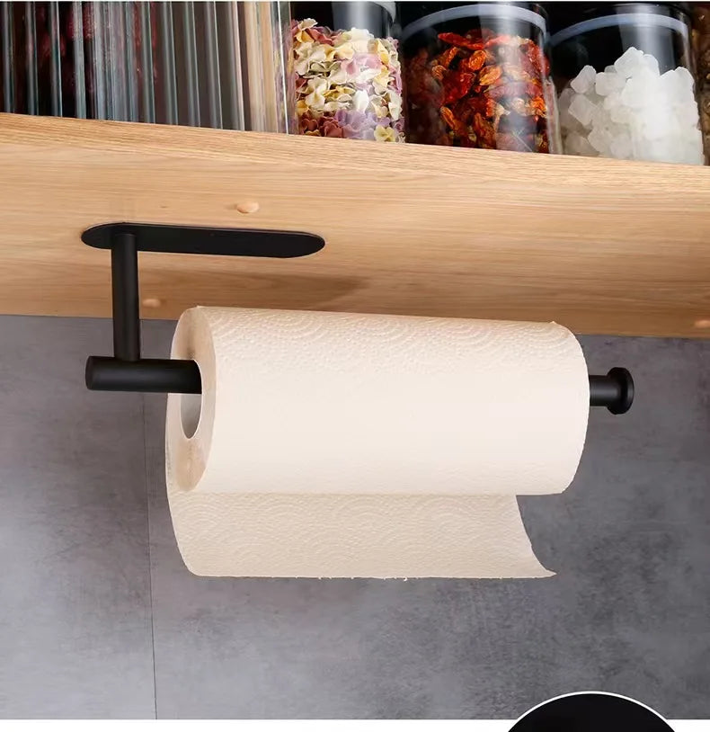 Adhesive Paper Towel Holder – Kitchen & Bathroom Tissue Dispenser