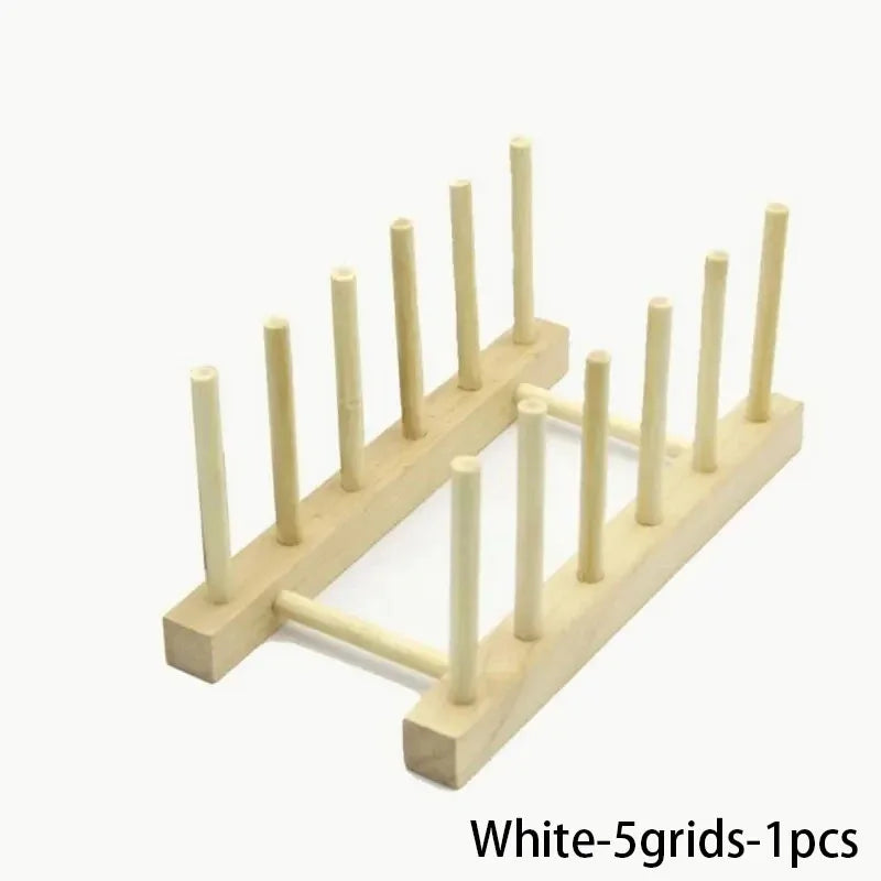 Wooden Dish Drying Rack with Drainboard – Kitchen Storage Organizer
