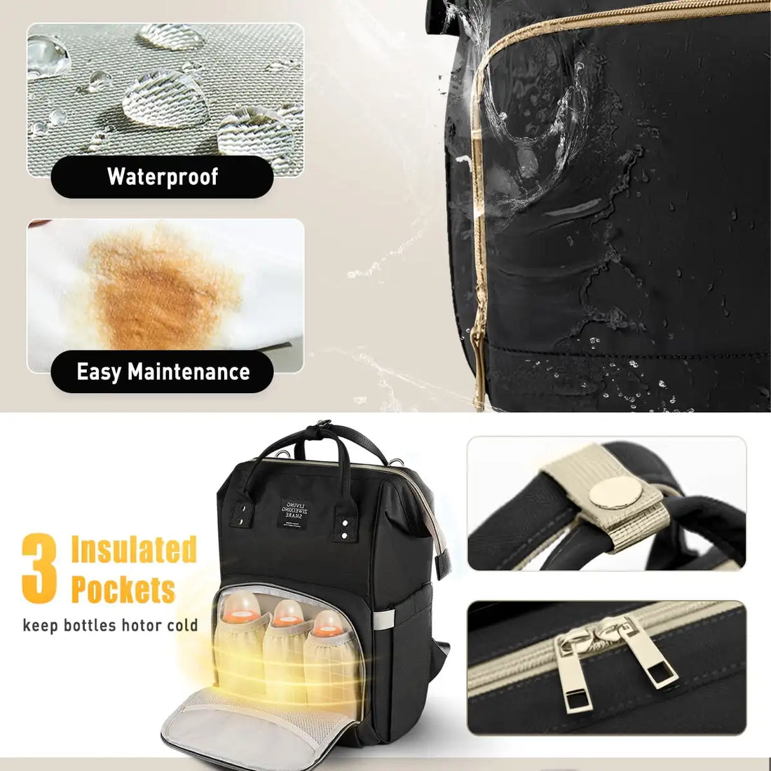 Waterproof Mummy Diaper Backpack
