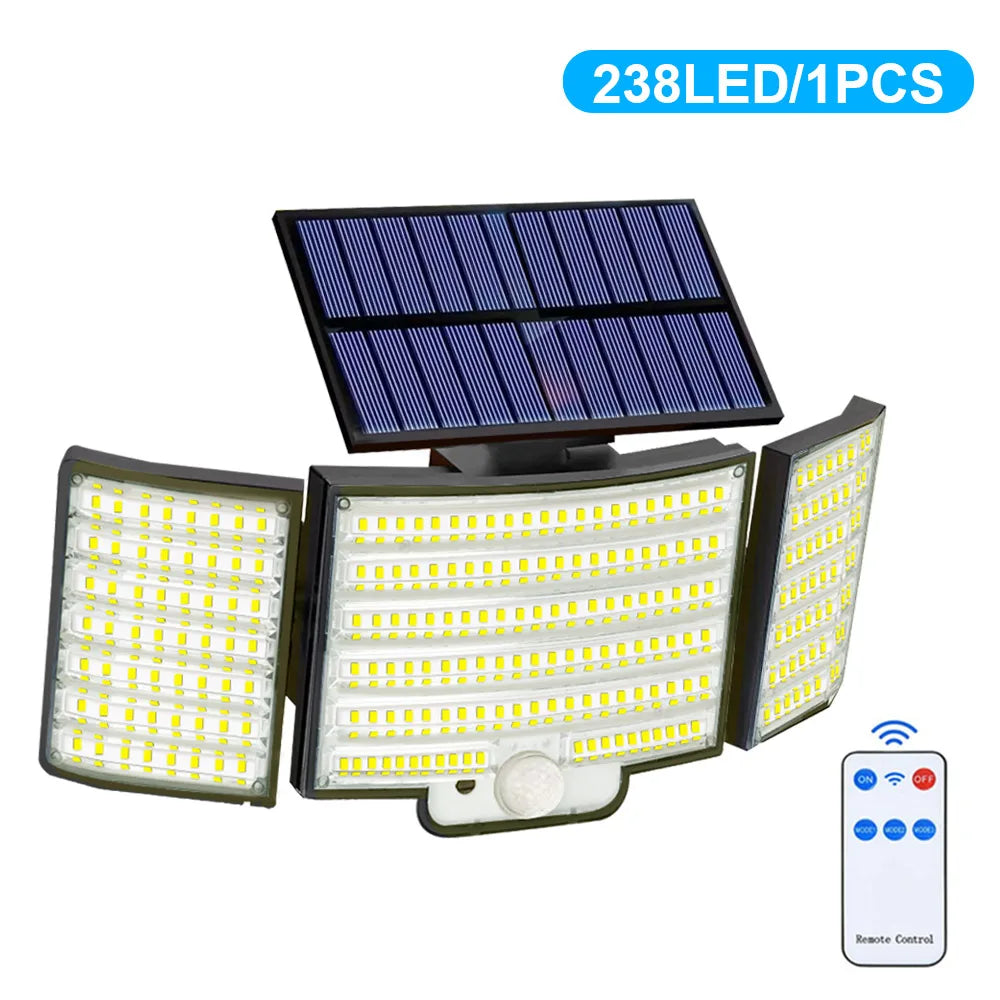 366LED Solar Security Light – Outdoor Motion Sensor, IP65 Waterproof