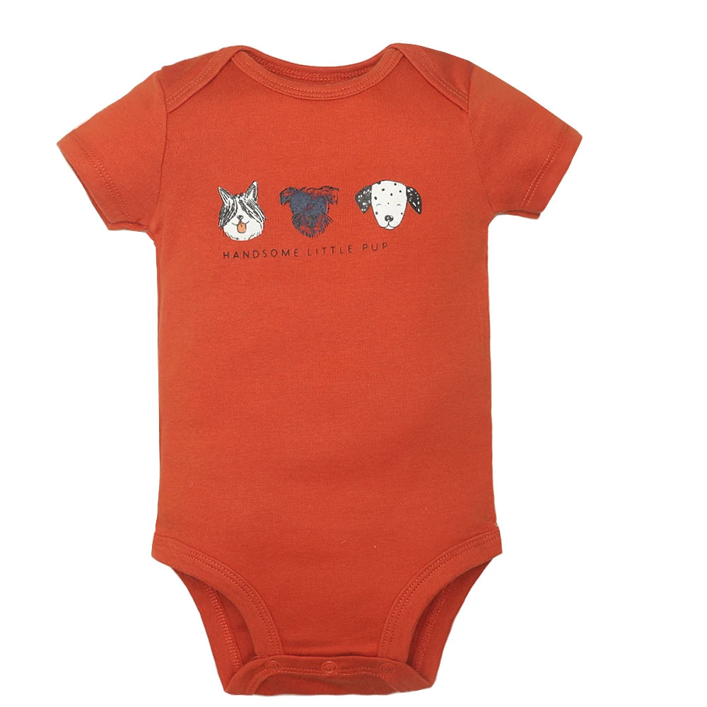 5PCS Baby Cotton Bodysuits