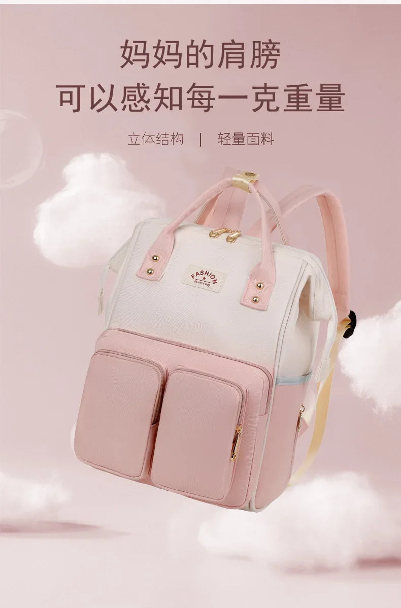 Waterproof Mommy Diaper Backpack – Large Capacity Travel Bag
