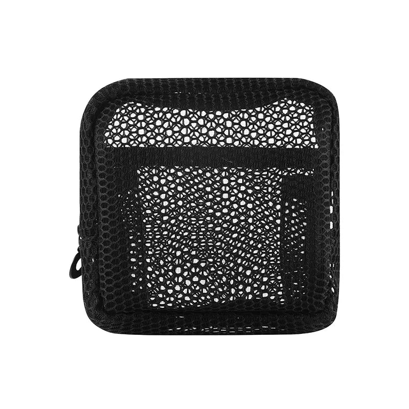 Square Mesh Cosmetic Bag