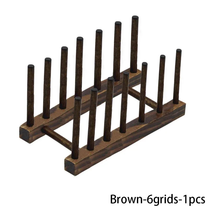 Wooden Dish Drying Rack with Drainboard – Kitchen Storage Organizer