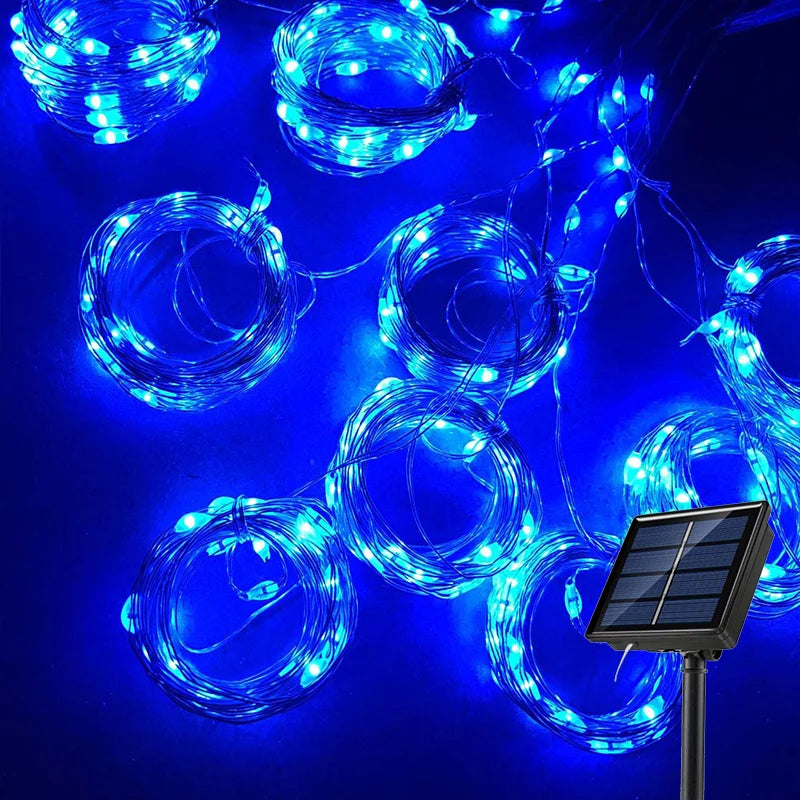 Solar Curtain String Lights