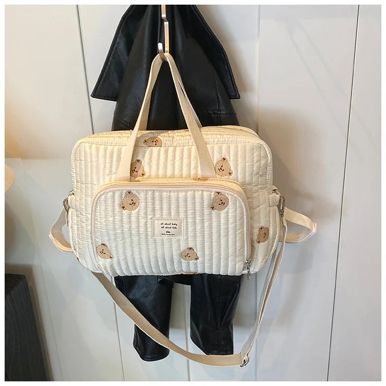 Large Mommy Diaper Bag – Shoulder & Crossbody Travel Organizer