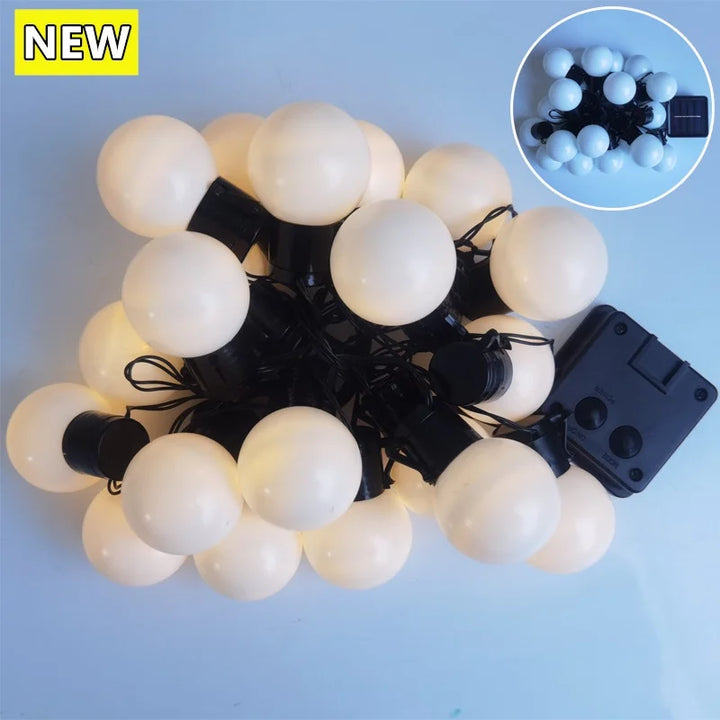 G50 LED Bulb String Lights – Solar Ambient Fairy Lights