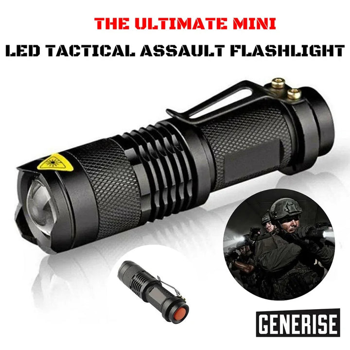 Waterproof Tactical LED Flashlight – Portable 3-Mode Torch