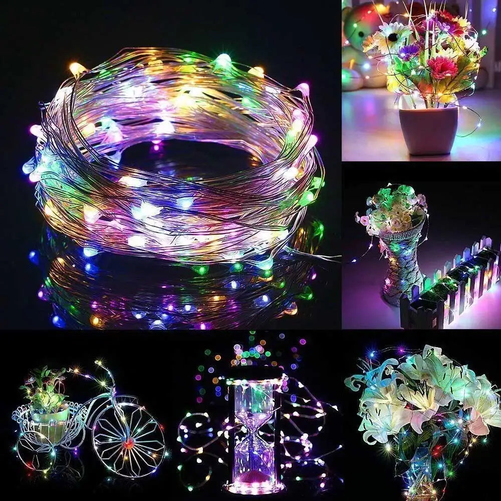 20m USB LED String Lights – Warm White Fairy Lights for Decor