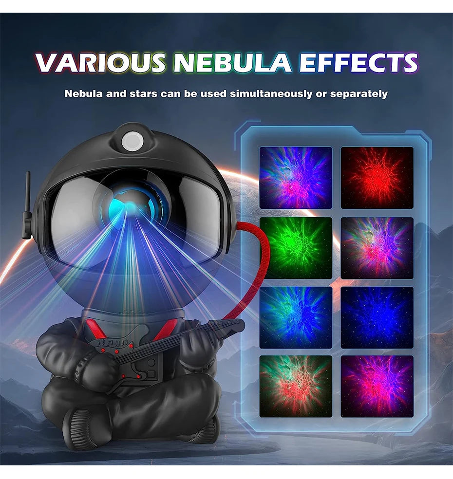 Galaxy Star Astronaut Projector – LED Starry Sky Night Lamp