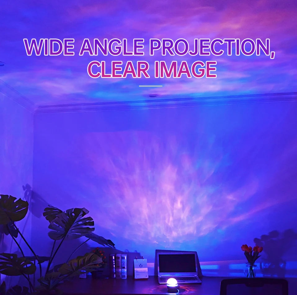 Starry Sky Galaxy Projector Lamp – LED Night Light with Remote