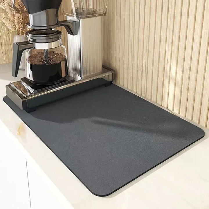 Diatomaceous Earth Coffee Machine Mat – Quick-Dry Kitchen Drain Mat