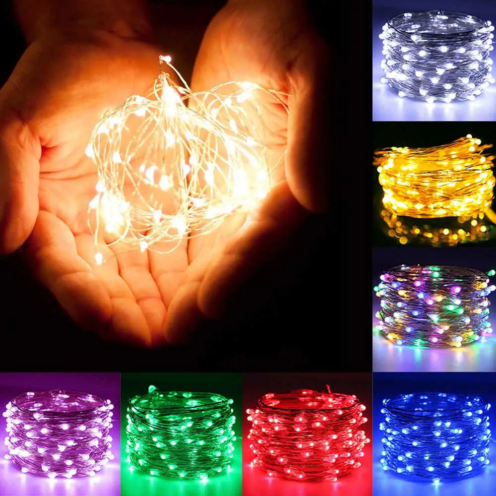 20m USB LED String Lights – Warm White Fairy Lights for Decor
