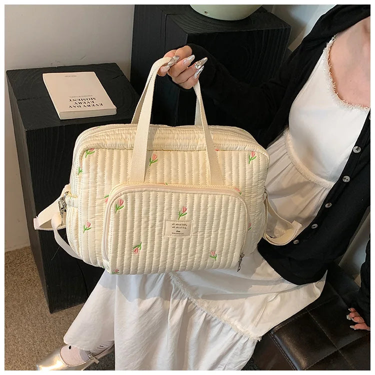 Large Mommy Diaper Bag – Shoulder & Crossbody Travel Organizer