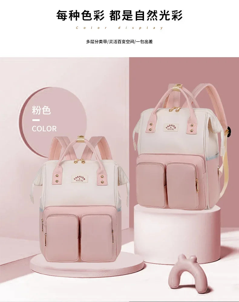 Waterproof Mommy Diaper Backpack – Large Capacity Travel Bag