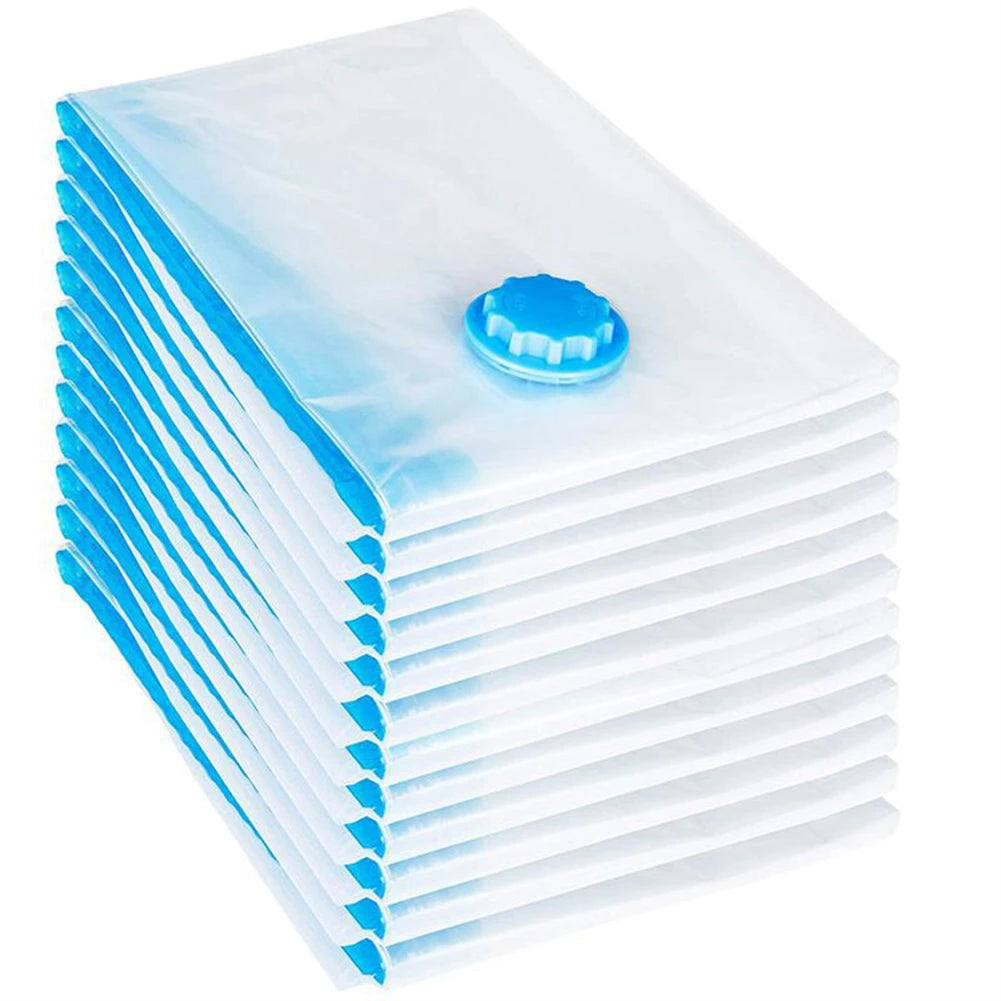 Vacuum Storage Bags with Valve – Large Space-Saving Clothes Organizer