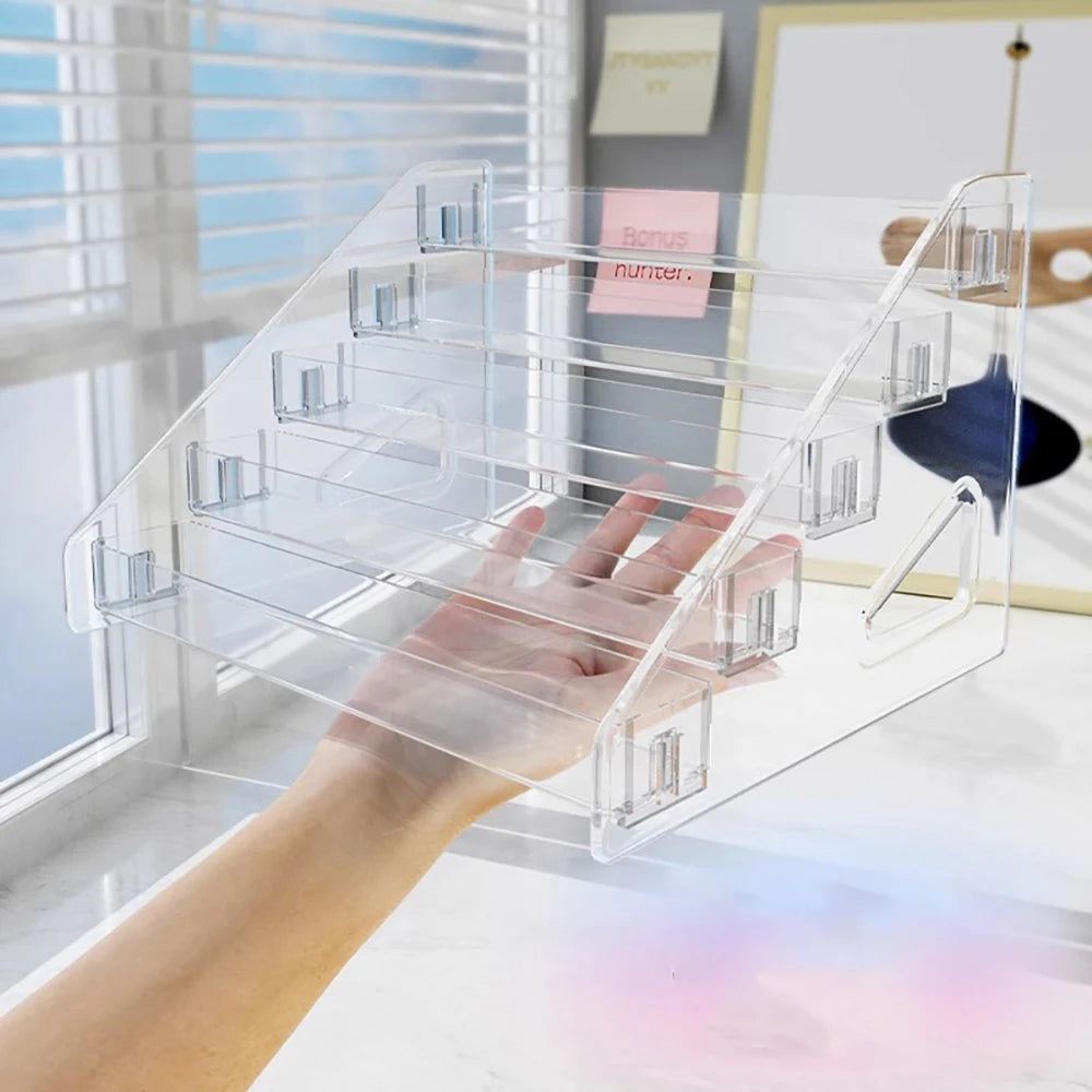 Transparent Makeup Organizer Storage Box
