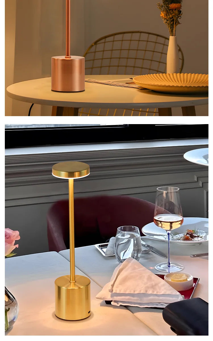 USB Rechargeable LED Table Lamp – 3-Color Touch Control