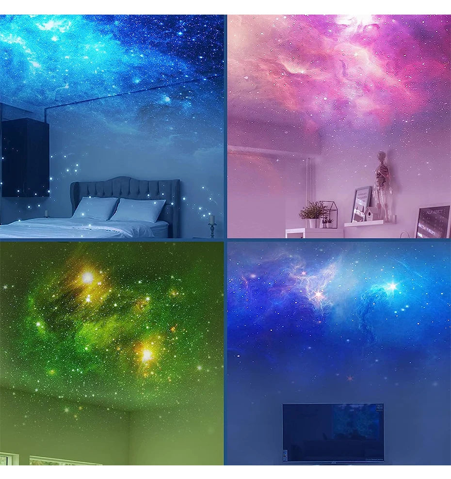 Galaxy Star Astronaut Projector – LED Starry Sky Night Lamp