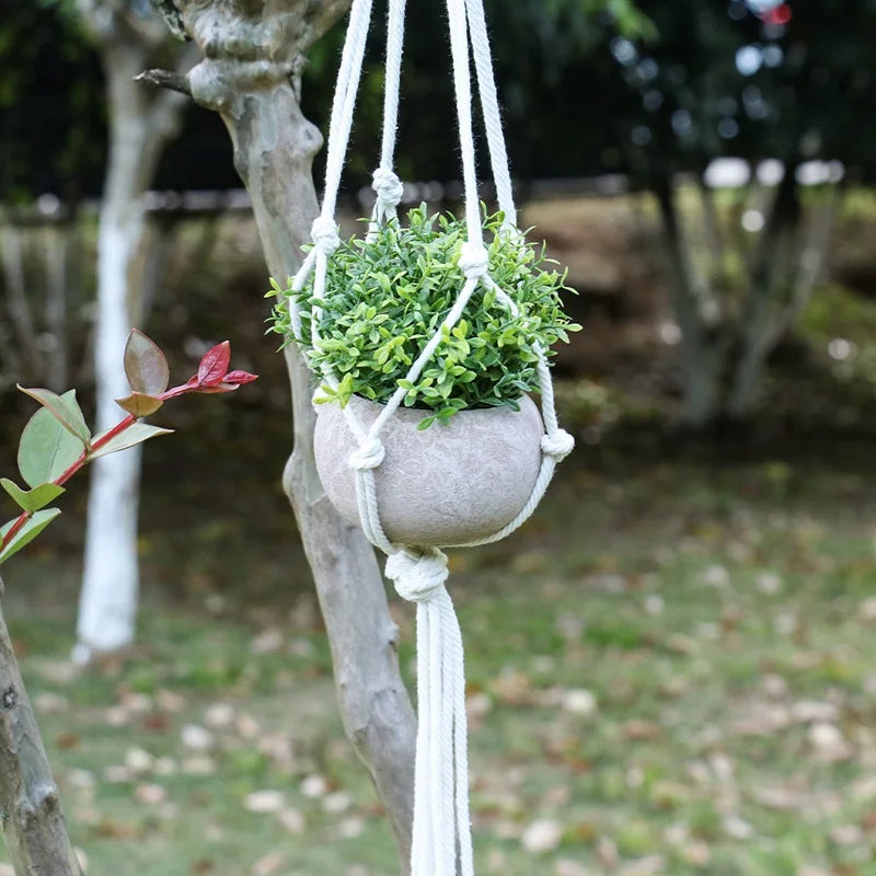 Handmade Macrame Plant Hanger – Hanging Flower Pot Planter