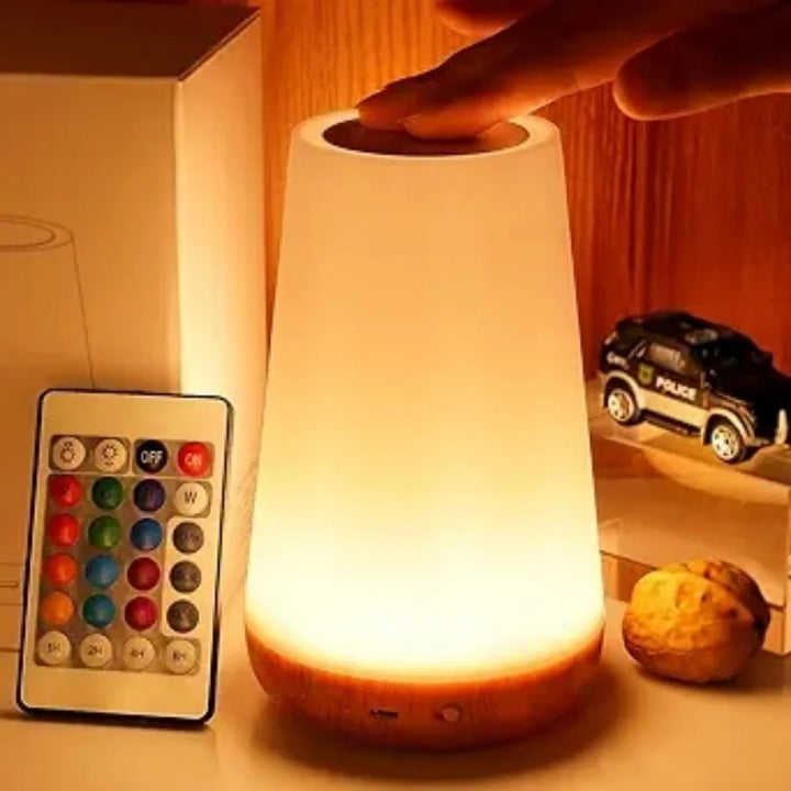 USB Rechargeable Touch Lamp – Dimmable RGB Night Light