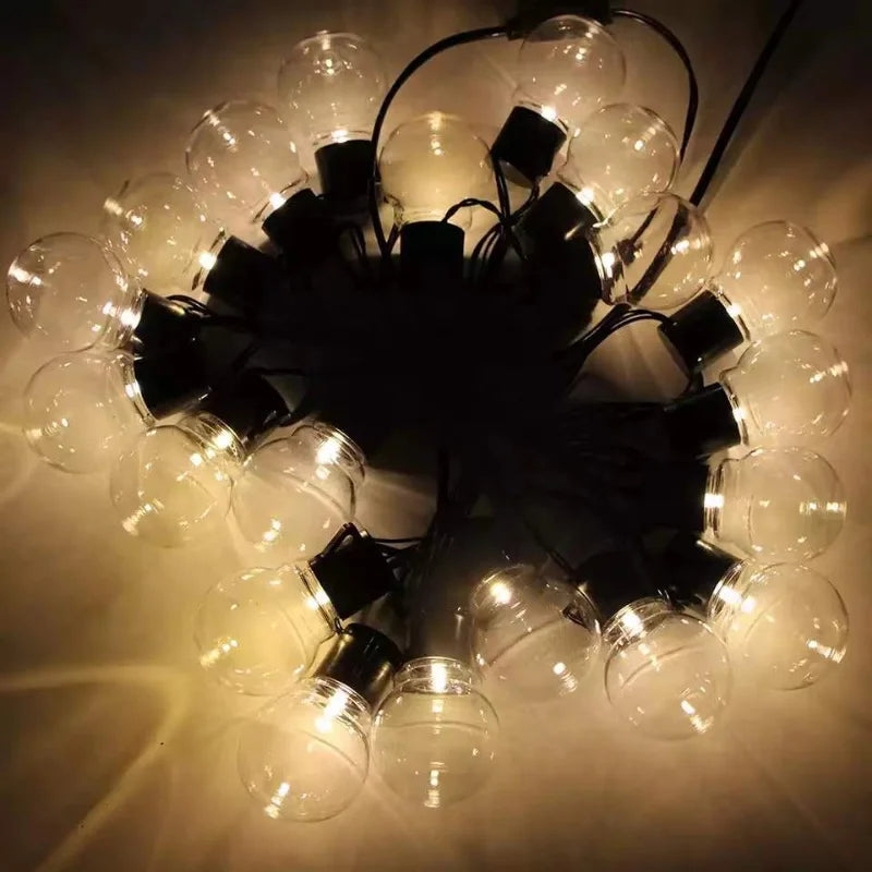 G50 LED Bulb String Lights – Solar Ambient Fairy Lights