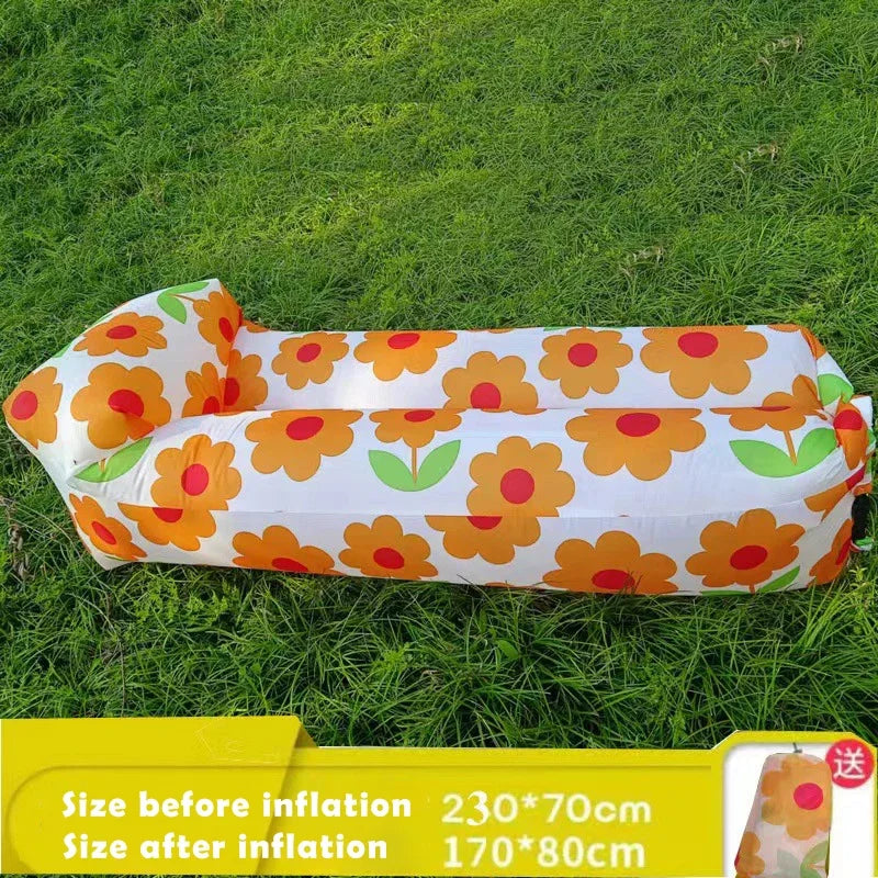 Inflatable Air Sofa Bed – Portable Outdoor Lazy Lounger 240x70cm